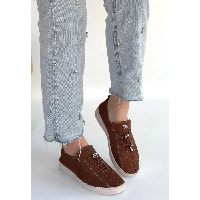 petite ateiler Warte Kahverengi Süet Bağcıklı Spor Ayakkabı