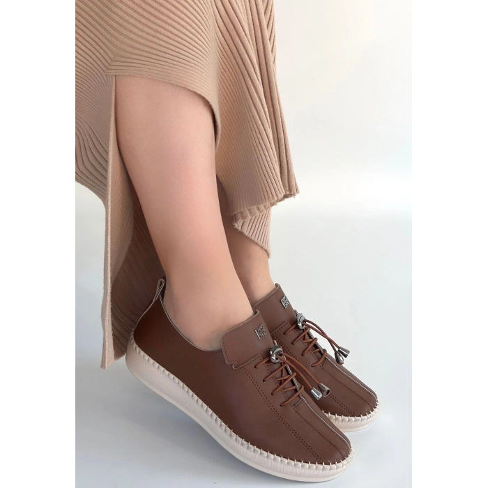 petite ateiler Warte Taba Cilt Bağcıklı Spor Ayakkabı