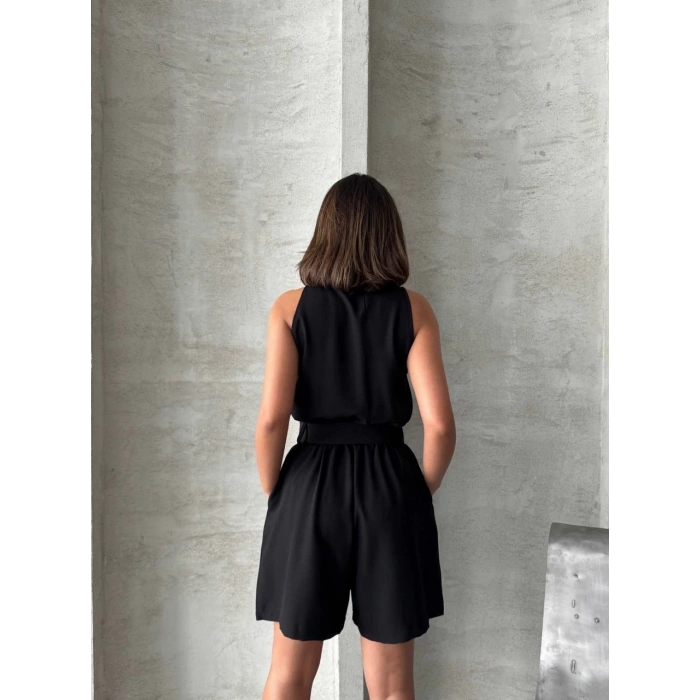 petite ateiler Yakalı şort tulum