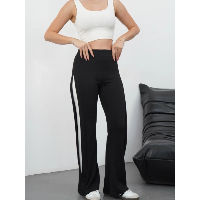 petite ateiler Yandan katlamalı oys pantolon siyah