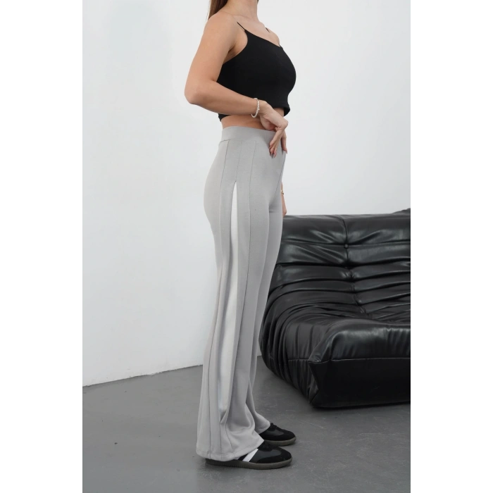 petite ateiler Yandan katlamalı pantolon Gri