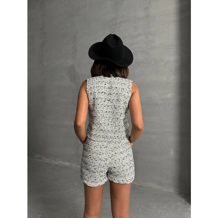 petite ateiler Yelekli şort takım