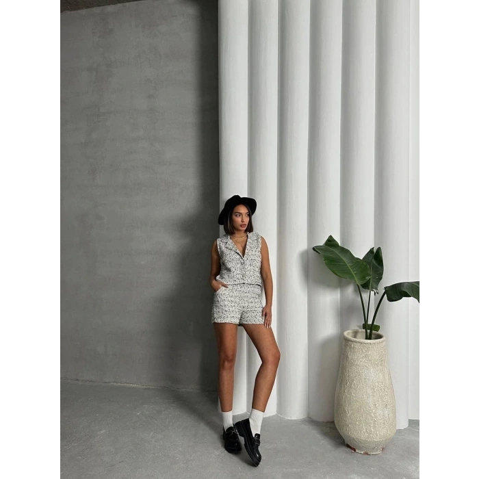 petite ateiler Yelekli şort takım