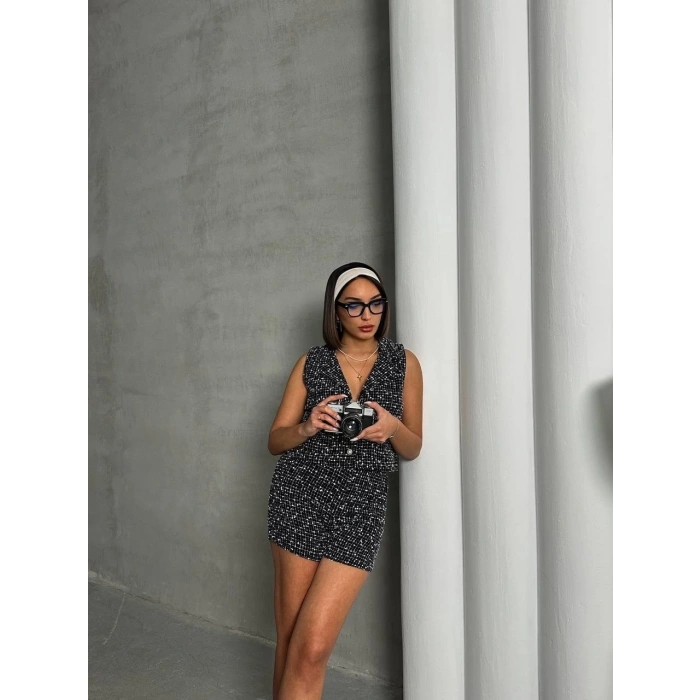 petite ateiler Yelekli şort takım