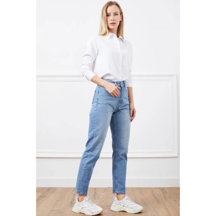 petite ateiler Yüksek bel mom jean pantolon