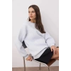 petite ateiler 3 iplik şardonlu bisiklet yaka sweatshirt gri