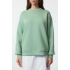 petite ateiler 3 iplik şardonlu bisiklet yaka sweatshirt mint