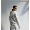 petite ateiler 3 iplik şardonlu kapşonlu hoodie frm beyaz p510437