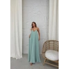 petite ateiler Aerobin uzun elbise çağla yeşili pt
