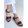 petite ateiler Andana Siyah Cilt Sandalet