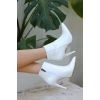 petite ateiler Blan Beyaz Rugan Topuklu Bot