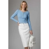 petite ateiler Çıtçıt Detaylı Bluz Mavi T4343