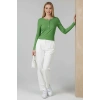petite ateiler Çıtçıt Detaylı Bluz Yeşil T4343