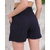 petite ateiler Çizgili düğmeli şort siyah s2551251