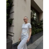 petite ateiler Düğme yakalı gri alt üst takım s3943