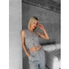 petite ateiler Essential yelek pantolon takım gri s255254