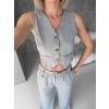 petite ateiler Essential yelek pantolon takım gri s255254