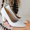 petite ateiler Giort Beyaz Cilt Topuklu Ayakkabı