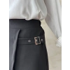 petite ateiler Kadın tokalı şort etek siyah s25449