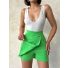 petite ateiler Kapaklı şort etek yeşil s24901