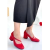 petite ateiler Kier Kırmızı Cilt Topuklu Ayakkabı