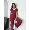 petite ateiler Ottoman kumaş beyaz gömlek yaka takım s4142