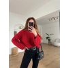 petite ateiler Salaş delik detaylı kazak kırmızı