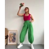 petite ateiler Şalvar pantolon yeşil s23202