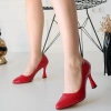 petite ateiler Ulba Kırmızı Rugan Stiletto Ayakkabı