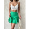 petite ateiler Valonlu fırfırlı etek yeşil s24681