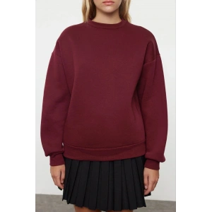 petite ateiler 3 iplik şardonlu bisiklet yaka sweatshirt bordo