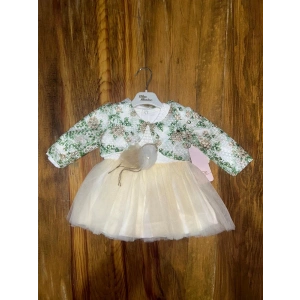 petite ateiler 9-18 aylık prenses elbise sarı