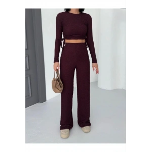 petite ateiler Bubble alt üst takım bordo pt510446