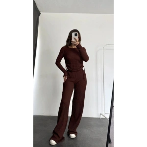 petite ateiler Bubble alt üst takım kahve pt510446