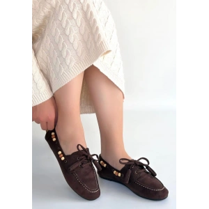 petite ateiler Elora Kahve Süet Babet