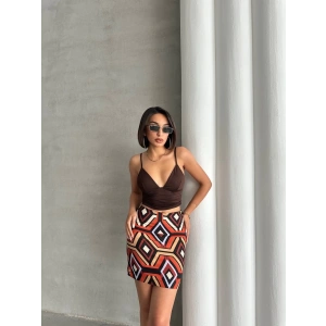 petite ateiler Etnik desen etek s25470