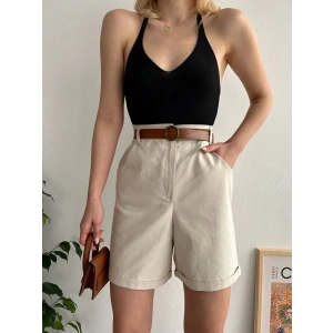 petite ateiler Gabardin kumaş şort