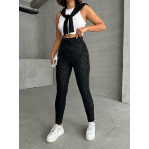 petite ateiler Gizli yan fermuarlı bulut desenli tayt siyah h248638