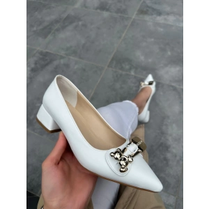 petite ateiler Jies Beyaz Topuklu Ayakkabı