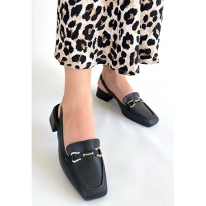 petite ateiler Joone Siyah Cilt Topuklu Ayakkabı