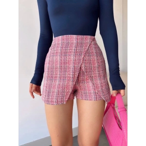 petite ateiler Kapaklı tüvit şort etek kırmızı