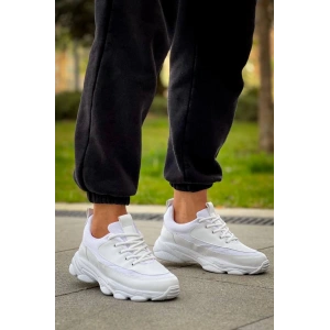 petite ateiler KB-707  Kuback  Beyaz Cilt Yüksek Taban Bağcıklı Günlük Erkek Ayakkabı