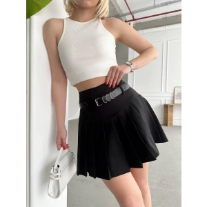 petite ateiler Kemerli pikseli şort etek