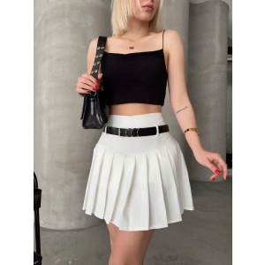 petite ateiler Kemerli pikseli şort etek