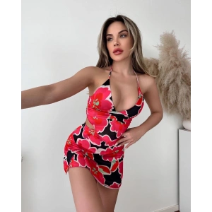 petite ateiler Kırmızı desenli alt üst takım