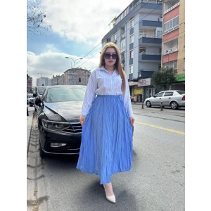 petite ateiler Kraş etek bebemavi