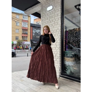 petite ateiler Kraş etek kahve