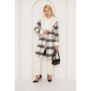 petite ateiler KÜRKLÜ EKOSE KABAN