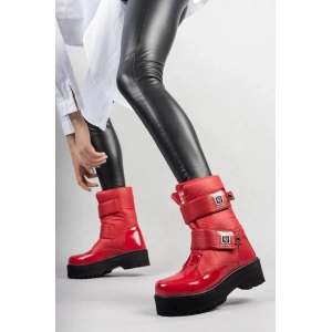 petite ateiler Miah Kırmızı Rugan Kar Bot