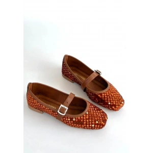 petite ateiler Moden Taba Süet Babae Ayakkabı